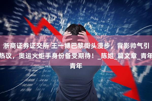 浙商证券证交所 王一博巴黎街头漫步，背影帅气引热议，奥运火炬手身份备受期待！_陈姐_篇文章_青年